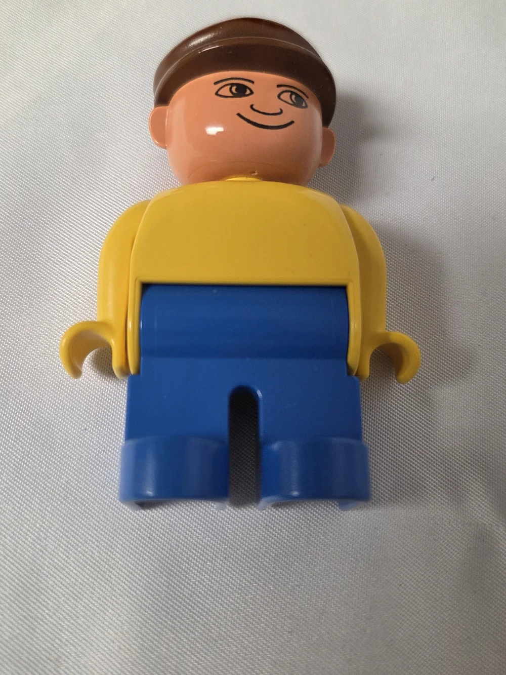 Lego Duplo Worker Man Dad W/ Brown‎ Hat 2.5
